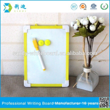 New children mini magnetic yellow frame drawing board christmas whiteboard